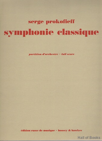 Image for Symphonie Classique. Op. 25. Partition d'orchestra. Full Score.