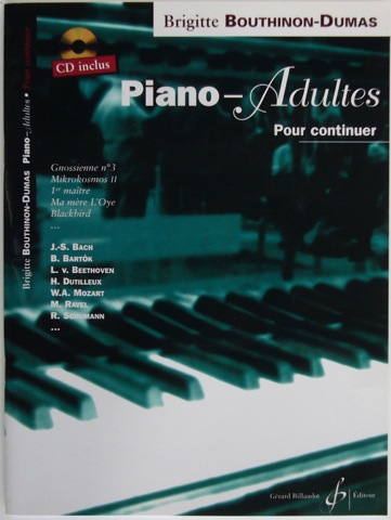 Image for Piano - Adultes. Pour continuer.