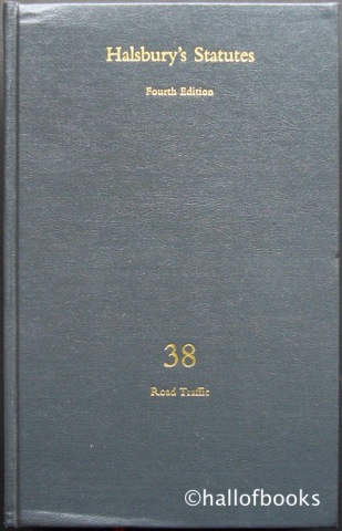 Image for Halsbury's Statutes of England and Wales: Volume 38 - Road Traffic.