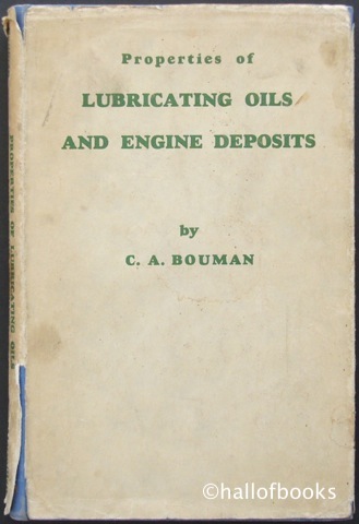 Image for Properties of Lubricating Oils and Engine Deposits