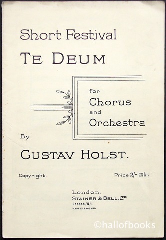 Image for Short Festival Te Deum for Chorus and Orchestra
