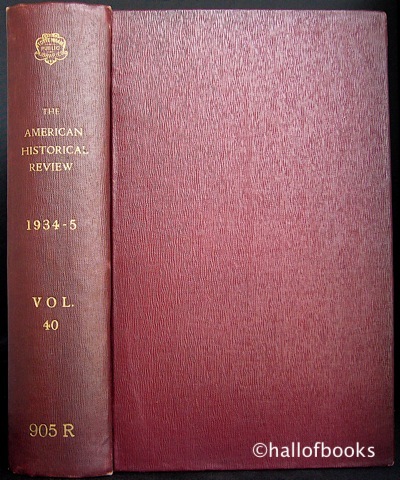 Image for "The American Historical Review. Volume XL October, 1934 to July, 1935"