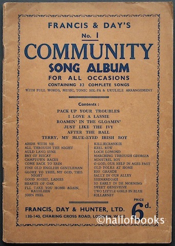 Image for Community Song Album No.1