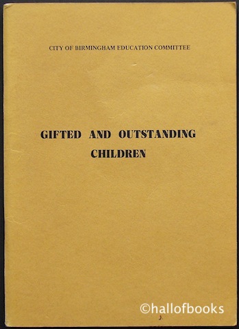 Image for Report of the Chief Education Officer's Study Group on Gifted and Outstanding Children 1976-8