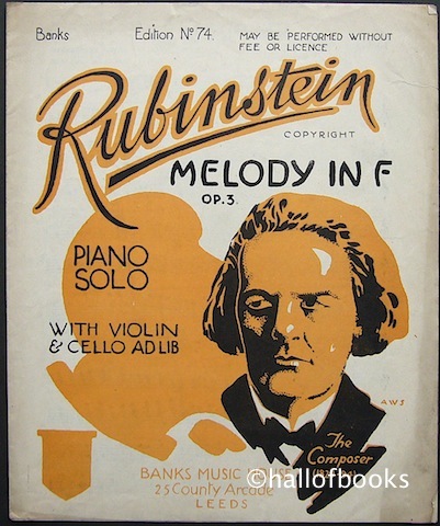 Image for Melody In F: Op. 3. Piano Solo with Violin and Cello ad lib.