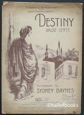 Image for "Destiny: Valse Lente. As Featured by The Palace Girls at the Palace Theatre, London"