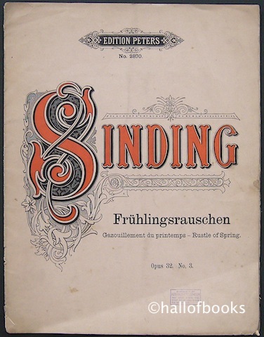 Image for "Fruhlingsrauchen (Rustle of Spring) Opus 32, No. 3. For Piano."