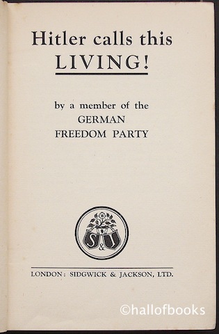 Image for Hitler calls this Living!