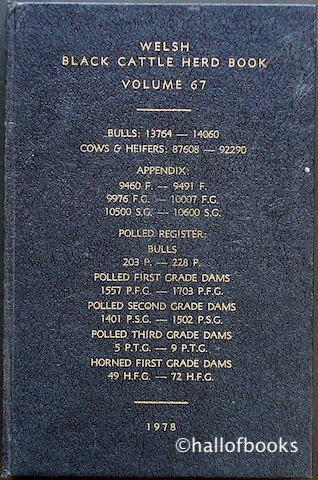 Image for Welsh Black Cattle Herd Book Containing Pedigrees of Welsh Black Cattle