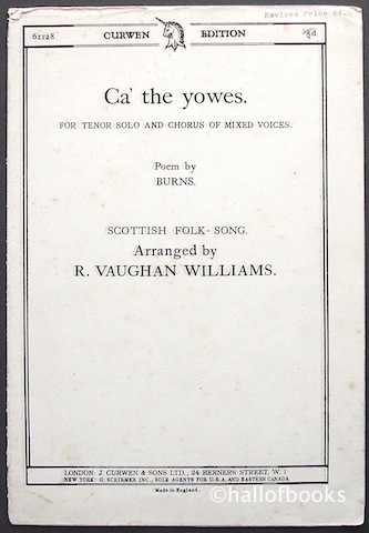 Image for Ca' the yowes. For Tenor solo and Chorus of mixed voices