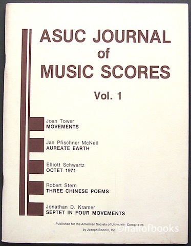 Image for ASUC Journal of Music Scores Vol. 1