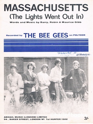 Image for Massachusetts (The Lights Went Out In). Recorded by The Bee Gees