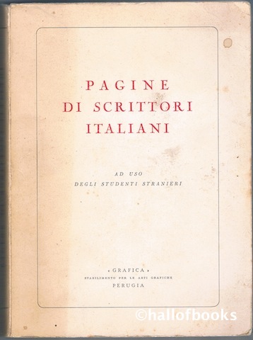 Image for Pagine Di Scrittori Italiani: Ad Uso Degli Studenti Stranieri