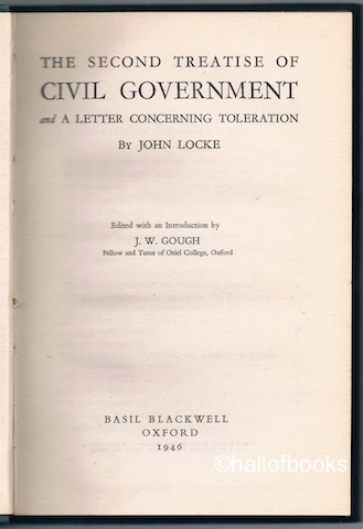 Image for The Second Treatise Of Civil Government and A Letter Concerning Toleration