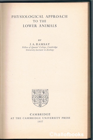 Image for Physiological Approach To The Lower Animals