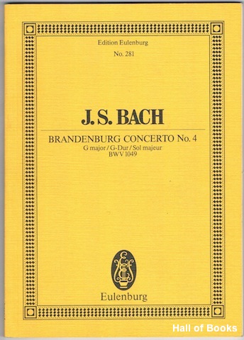 Image for Brandenburg Concerto No. 4: G major/G-Dur/Sol majeur. BMV 1049