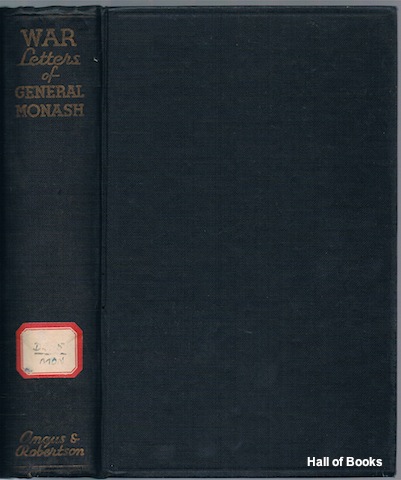 Image for War Letters Of general Monash