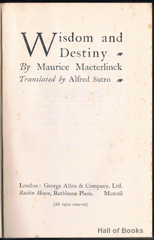 Image for Wisdom And Destiny