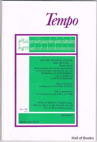 Image for Tempo: A Quarterly Review Of Modern Music. No.1154 - September 1985
