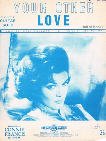 Image for "Your Other Love, Including Guitar Solo: Recorded By Connie Francis"
