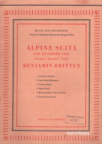 Image for &#34;Alpine Suite For Recorder Trio: Descant 1, Descant 2, Treble&#34;