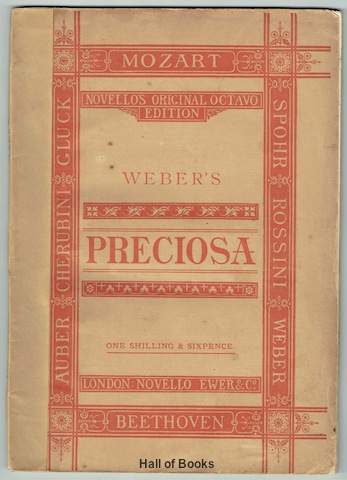Image for Preciosa: An Opera. SATB Vocal and Piano Score