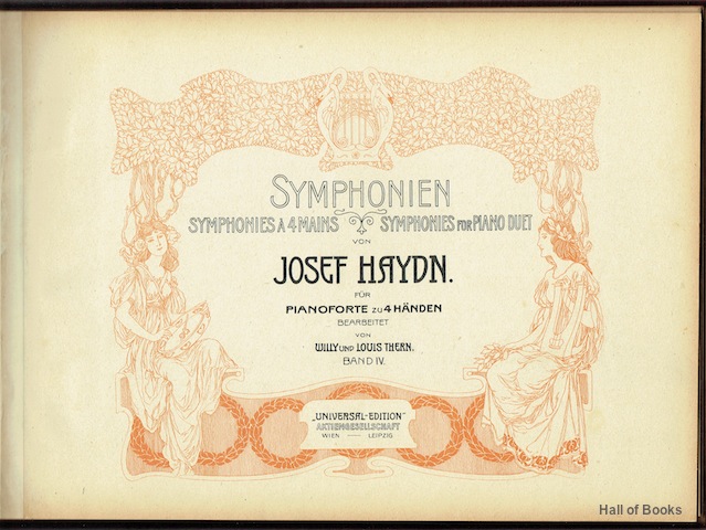 Image for Symphonien fur Pianoforte zu 4 Handen. Band IV