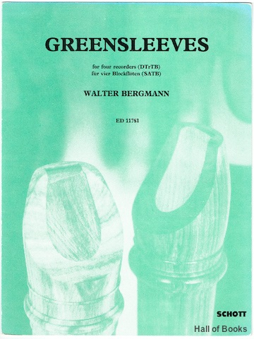 Image for Greensleeves for Four Recorders (DTrTB); fur Vier Blockfloten (SATB)