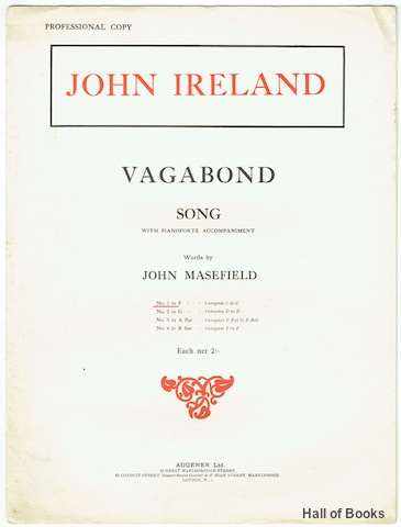 Image for Vagabond Song With Pianoforte Accompaniment: No. 1 In F - Compass C to C