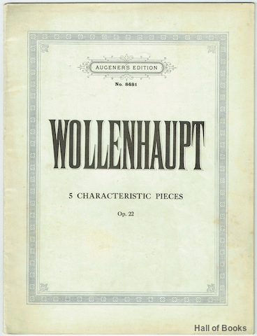 Image for 5 Characteristic Pieces In Study Form. Op. 22. (Augener's Edition No. 8481)