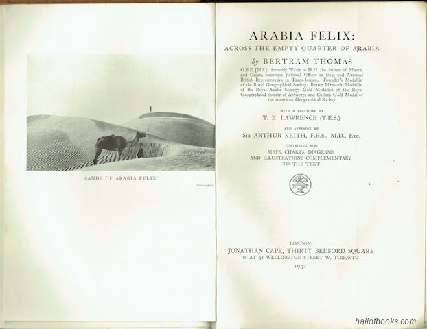 Image for Arabia Felix: Across The Empty Quarter Of Arabia