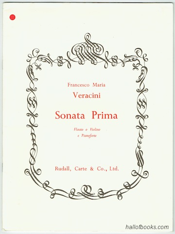 Image for Sonata Prima For Flute Or Violin And Piano