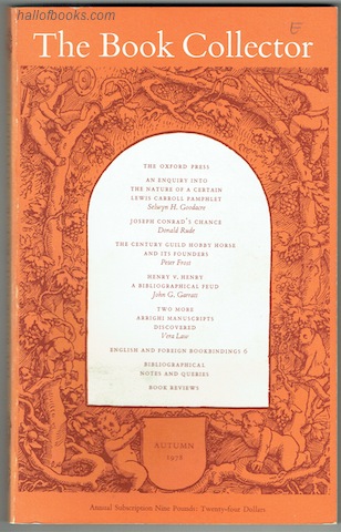 Image for The Book Collector Volume 27 No. 3 Autumn 1978