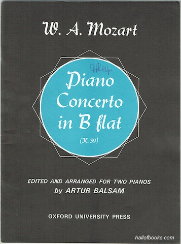 Image for "Piano Concerto in B Flat (K.39), Edited And Arranged For Two Pianos (Two Scores)"
