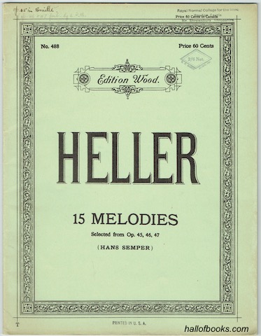 Image for 15 Melodies For The Pianoforte From Op. 45, 46, 47
