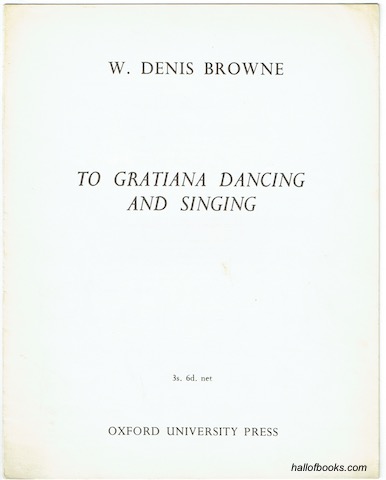 Image for To Gratiania Dancing And Singing