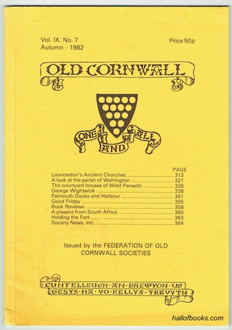 Image for Old Cornwall Vol. IX. No. 7 Autumn - 1982