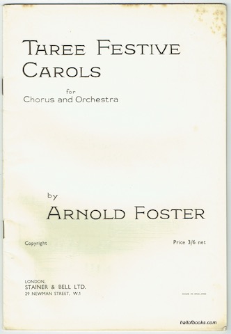 Image for Three Festive Carols For Chorus And Orchestra: Vocal Score