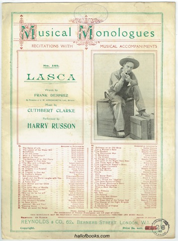 Image for Lasca: Performed by Harry Russon (Musical Monologues No. 145)