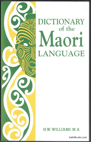Image for Dictionary of the Maori Language
