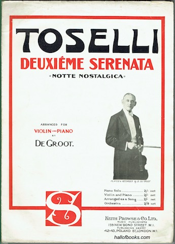Image for Deuxieme Serenata (Notte Nostalgica), Arranged For Violin and Piano