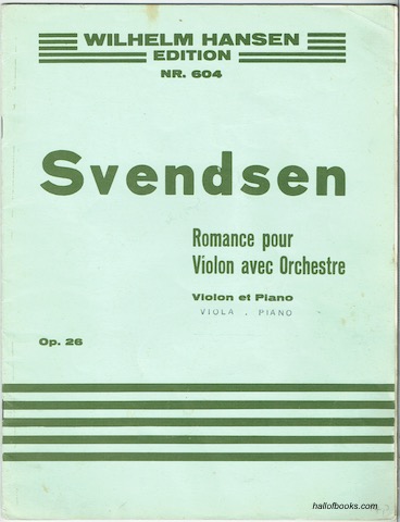 Image for Romanze fur Violine Mit Begleitung Des Orchesters (Romance pour Violon avec Orchestra). Op. 26. Violine und Klavier; Violon et Piano. (Wilhelm Hanssen Edition Nr. 604)