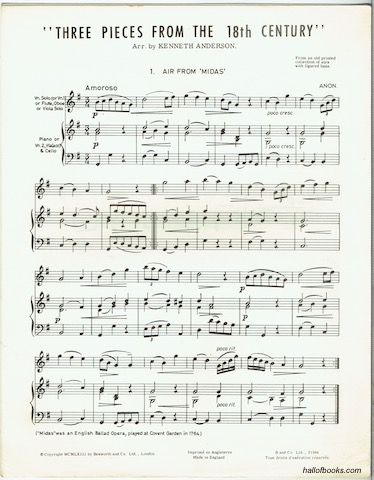 Image for Three Pieces From The 18th Century: Arranged For String Quartet With Piano