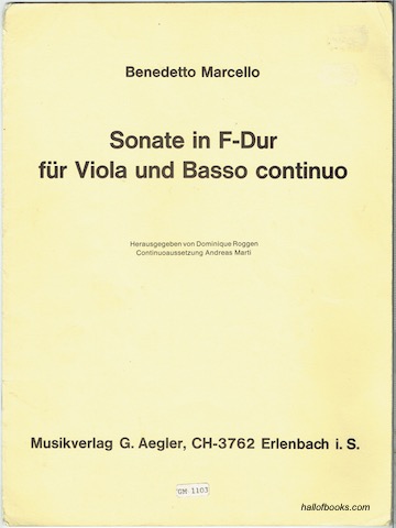 Image for Sonate in F-Dur fur Viola und Basso continuo
