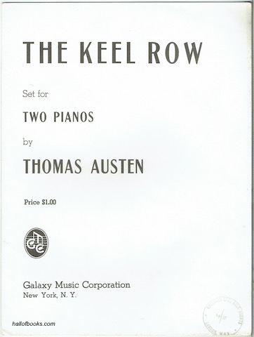 Image for The Keel Row Set For Two Pianos
