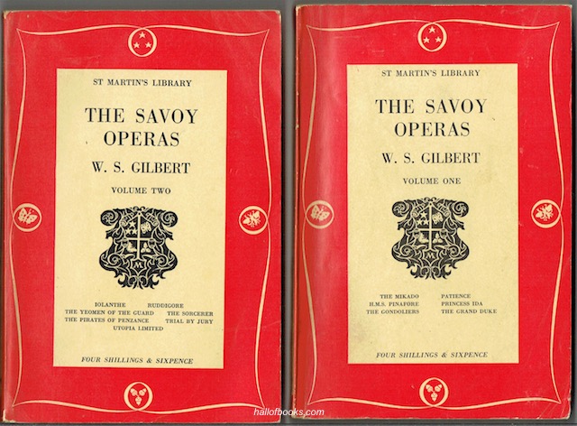 Image for The Savoy Operas, Being The Complete Text Of The Gilbert And Sullivan Operas As Originally Produced In The Years 1875-1896. In Two Volumes (St. Martins Library).