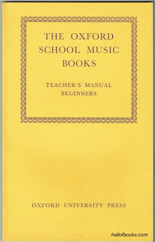 Image for Teacher's Manual: Beginners (The Oxford School Music Books.)