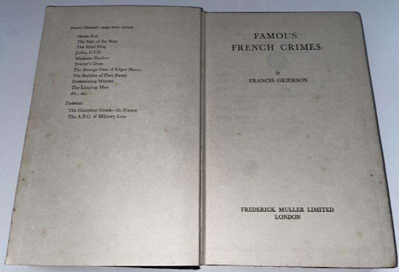 Image for Famous French Crimes