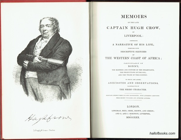 Image for Memoirs Of The Late Captain Hugh Crow Of Liverpool