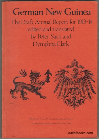 Image for German New Guinea: The Draft Annual Report For 1913-14